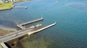 Aerial photograph of Port Albert Boat Ramp