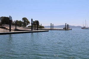 Boat ramp pontoons at Lemon Tree Passage, Port Stephens, NSW